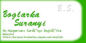 boglarka suranyi business card